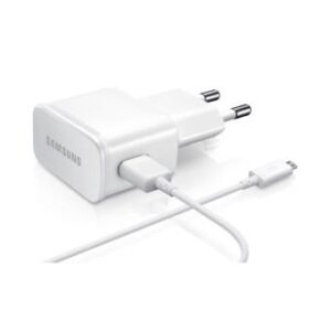 Samsung Galaxy S2 Chargeur secteur + cable BLANC Micro USB d'Origine