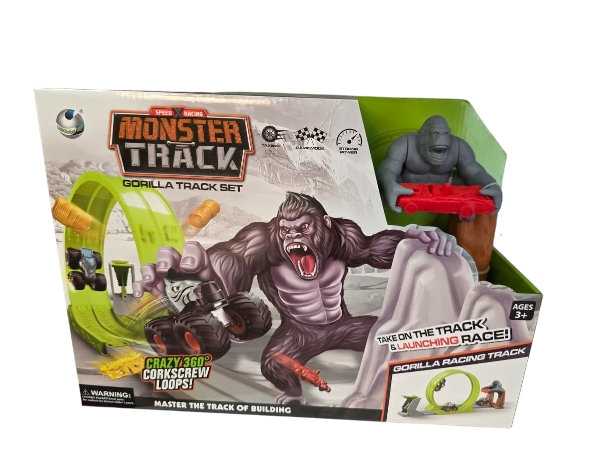 Monster Truck Gorilla Track Set – Circuit de Voiture Monstre Enfant | Prix Tunisie