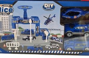 Jeu Police – Set Véhicules Voiture + Camion + Hélicoptère pour Enfant | Prix Tunisie