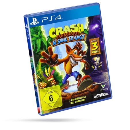 Crash Bandicoot N. Sane Trilogy PS4 – Compilation remasterisée des jeux de plateforme cultes avec graphismes HD | Crash Bandicoot Tunisie