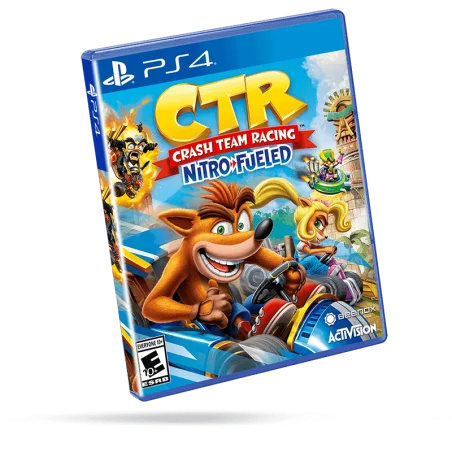 Crash Team Racing Nitro-Fueled PS4 – Jeu de course arcade fun et compétitif avec personnages iconiques | Crash Team Racing Tunisie