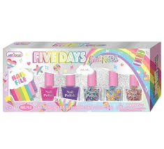 Ensemble de 5 Vernis à Ongles Arc-en-Ciel pour Enfants – Vernis Non Toxiques et Colorés
